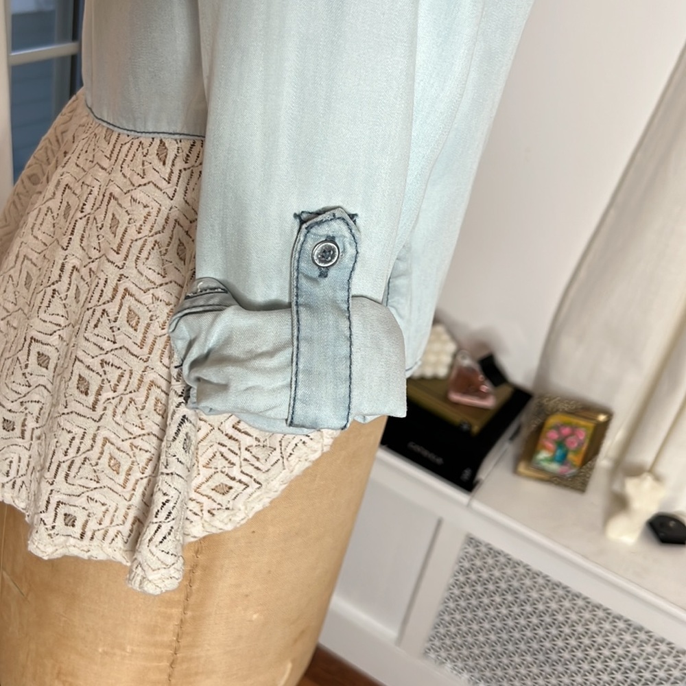 ANTHROPOLOGIE Holding Horses Lace Blouse XXS NWOT - Picture 6 of 9